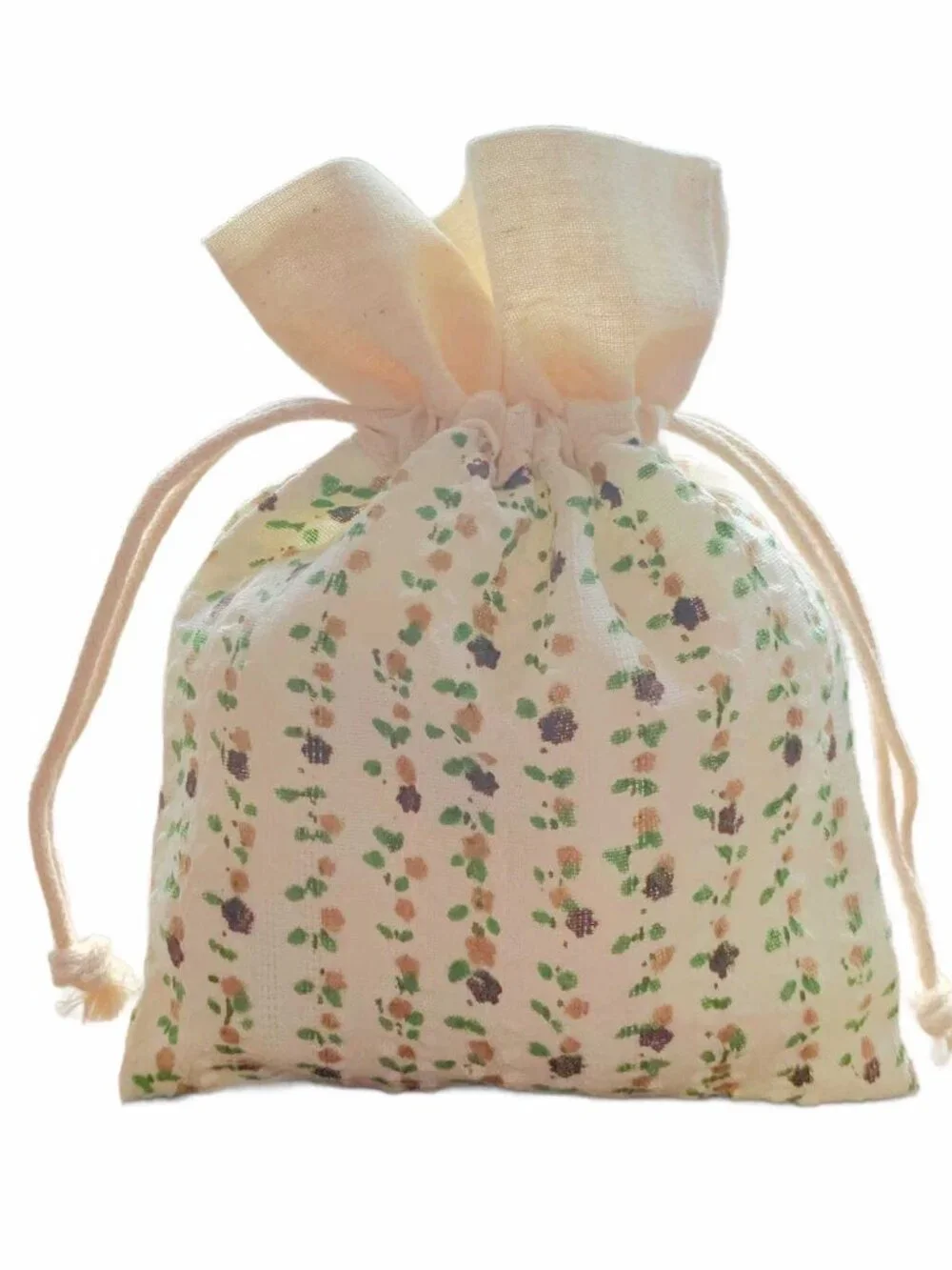 20 Floral Flower Floral Patterned Fabric Gift Bags Jewelry Pouches